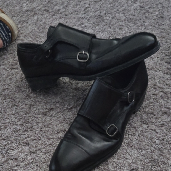 Men\'s Black Leather Dress Shoes main image 4
